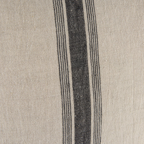 Hattie 20x20 Beige/Black Fabric Striped Pillow Cover w/Non-Allergen Filler, Set of 2 from Mercana - Luna Furniture