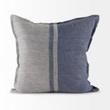 Aubrielle 20x20 Gray and Blue FabricPillow Cover w/Non-Allergen Filler, Set of 2 from Mercana - Luna Furniture