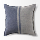 Aubrielle 20x20 Gray and Blue FabricPillow Cover w/Non-Allergen Filler, Set of 2 from Mercana - Luna Furniture