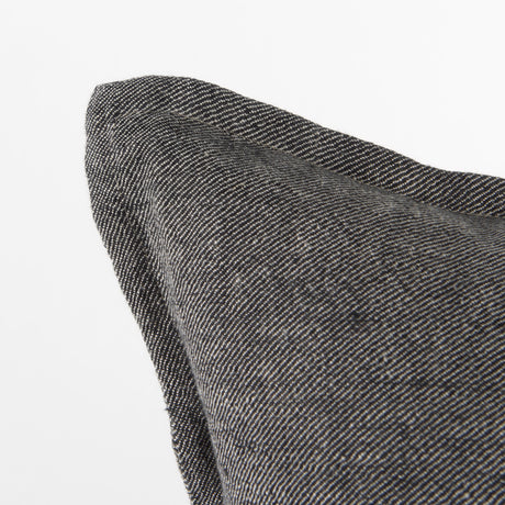 Zadie 20x20 Light/Dark Gray Fabric Color Blocked Pillow Cover w/Non Allergen FIller, Set of 2 from Mercana - Luna Furniture