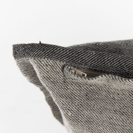 Zadie 20x20 Light/Dark Gray Fabric Color Blocked Pillow Cover w/Non Allergen FIller, Set of 2 from Mercana - Luna Furniture
