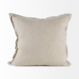 Mae 20L x 20W Beige Fabric Pillow Cover w/Non-Allergen Filler, Set of 2 from Mercana - Luna Furniture