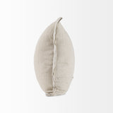 Mae 20L x 20W Beige Fabric Pillow Cover w/Non-Allergen Filler, Set of 2 from Mercana - Luna Furniture