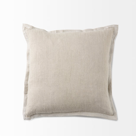 Mae 20L x 20W Beige Fabric Pillow Cover w/Non-Allergen Filler, Set of 2 from Mercana - Luna Furniture