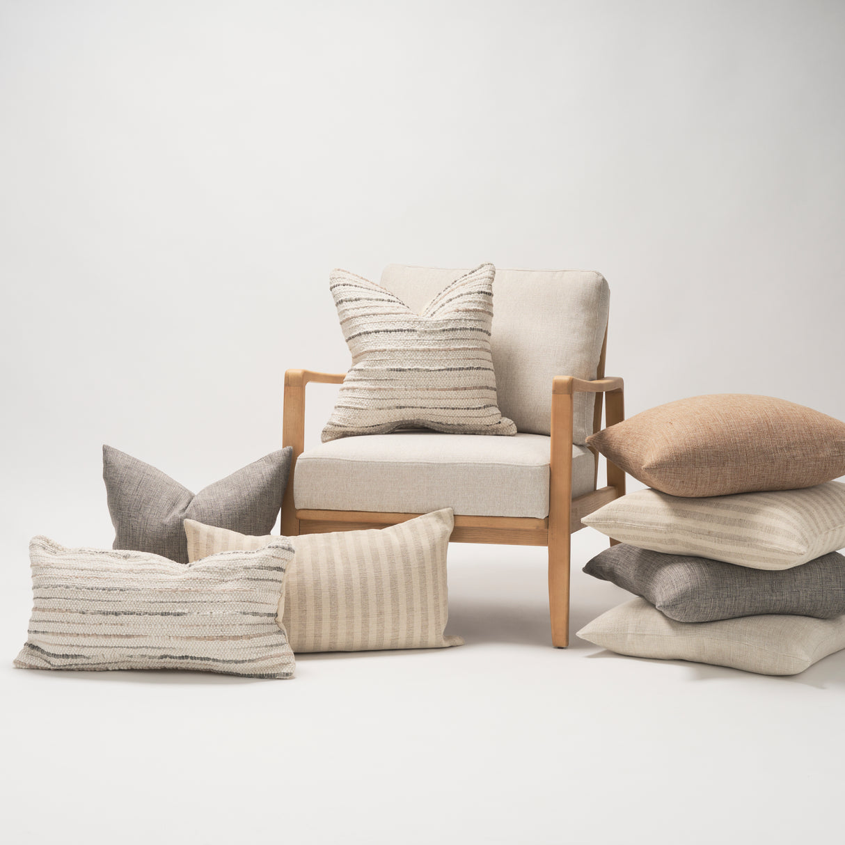 Kodi 20x20 Square Pillow Cover w/Non-Allergen Filler, Set of 2 from Mercana - Luna Furniture