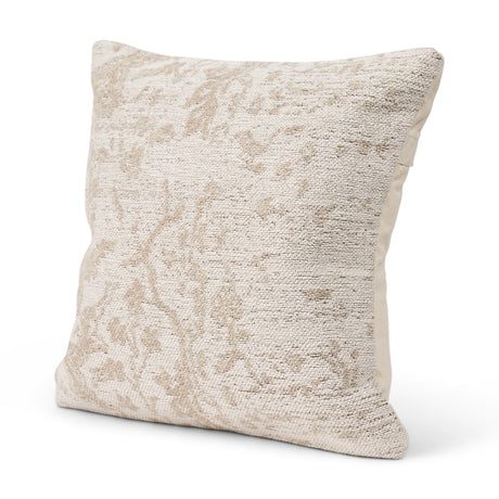 Khloe 20x20 Cream Square Pillow Cover w/Non-Allergen Filler, Set of 2 from Mercana - Luna Furniture