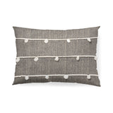 Linda 13x21 Navy And Cream With White Detail Pillow Cover w/Non-Allergen Filler, Set of 2 from Mercana - Luna Furniture