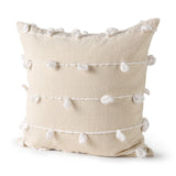 Erica 20x20 Cream With White Detail Pillow Cover w/Non-Allergen Filler, Set of 2 from Mercana - Luna Furniture