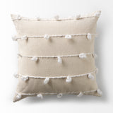 Erica 20x20 Cream With White Detail Pillow Cover w/Non-Allergen Filler, Set of 2 from Mercana - Luna Furniture