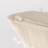 Erica 13x21 Cream With White Detail Pillow Cover w/Non-Allergen Filler, Set of 2 from Mercana - Luna Furniture