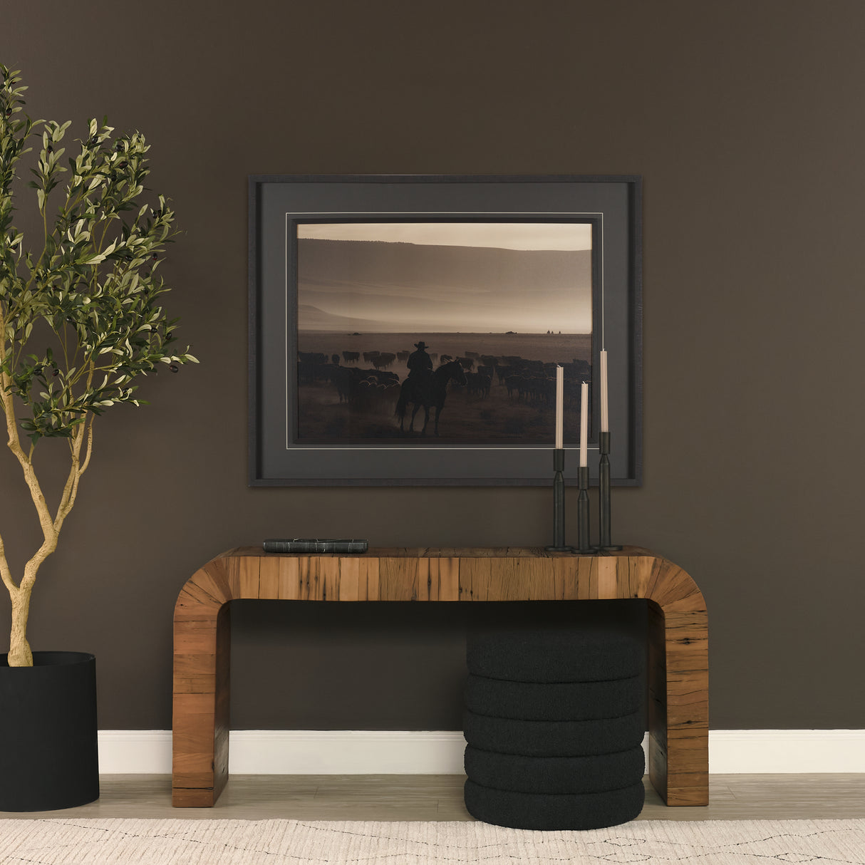 Tratto Rectangular Black Marble Tray from Mercana - Luna Furniture