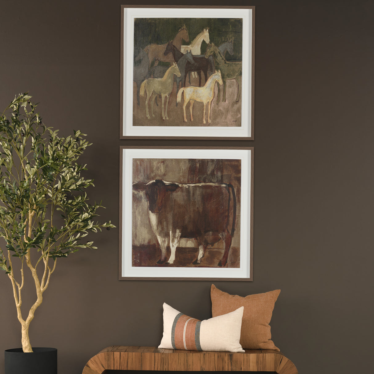 Molly by Mercana Studio Hand-Embellished Textured Framed Artwork Matted Under Glass from Mercana - Luna Furniture