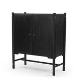 Phil Black Wood 2 Door Bar Cabinet from Mercana - Luna Furniture
