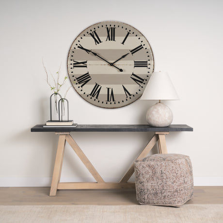 Belton 41.5" Round Oversize Farmhouse Wall Clock from Mercana - Luna Furniture