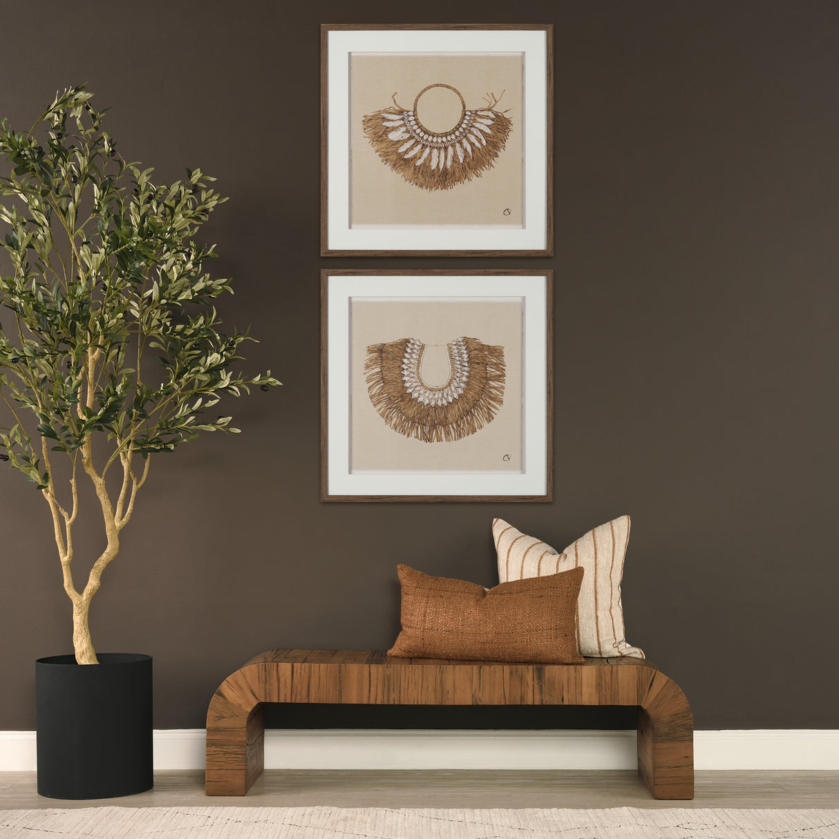 Lowen 14x26 Lumbar Copper Rust Woven Decorative Pillow from Mercana - Luna Furniture
