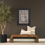 Maryn 22x22 Square Cream w/ Brown Stripes Decorative Pillow Cover from Mercana - Luna Furniture
