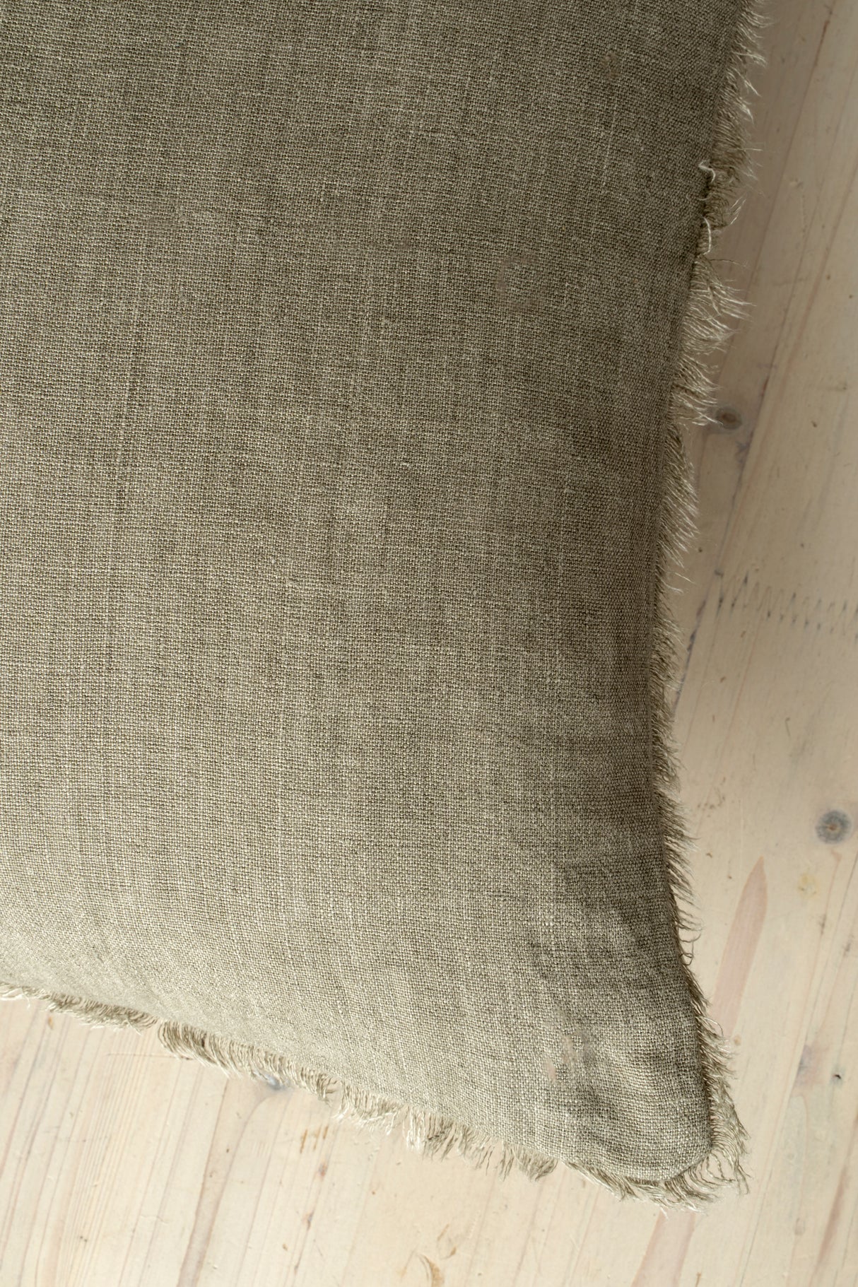 24x24 Lina Linen Pillow Mink Cover, Set of 2 from Mercana - Luna Furniture