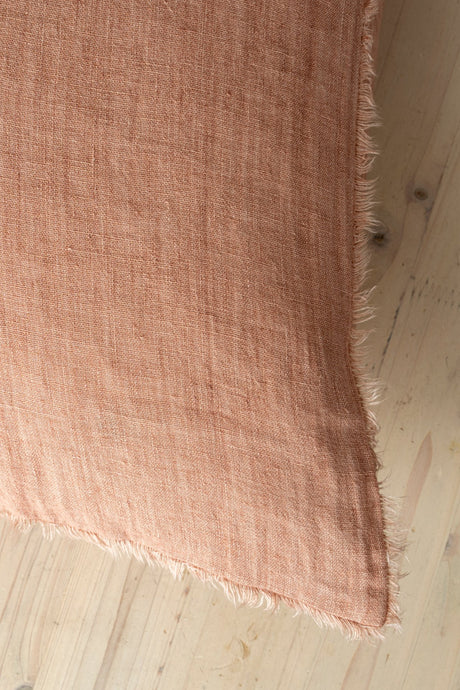 24x24 Lina Linen Pillow Redwood Cover, Set of 2 from Mercana - Luna Furniture