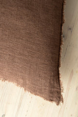 24x24 Lina Linen Pillow Mocha Cover, Set of 2 from Mercana - Luna Furniture