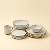 Rowe Dinner Plate, Ivory, Set of 4 from Mercana - Luna Furniture