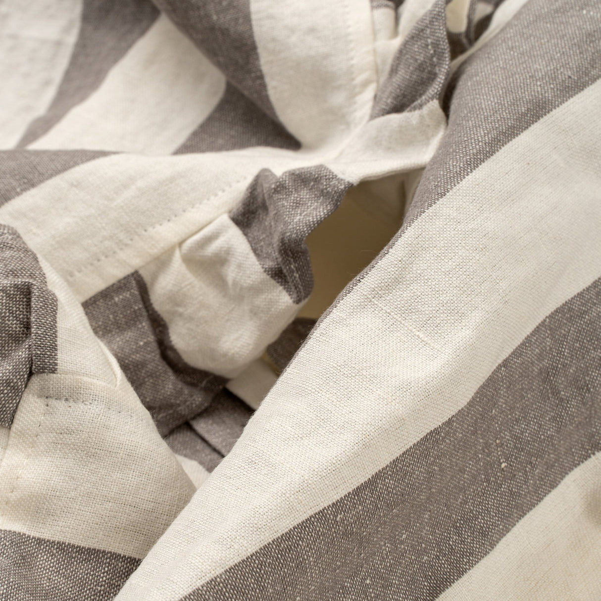 Ruffle Thick Stripe Table Runner - 112"L, Grey, Set of 2 from Mercana - Luna Furniture