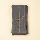 Stonewashed Linen Napkins S/4, Slate Blue, Set of 4 from Mercana - Luna Furniture