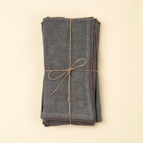 Stonewashed Linen Napkins S/4, Slate Blue, Set of 4 from Mercana - Luna Furniture