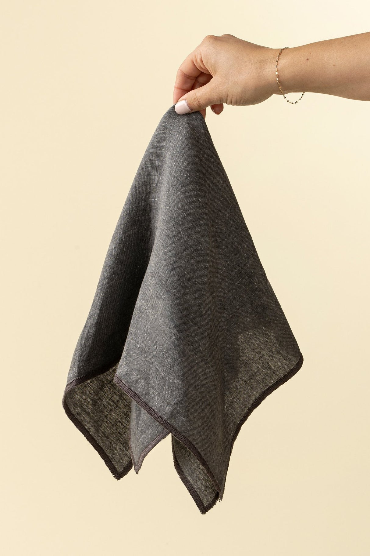 Stonewashed Linen Napkins S/4, Slate Blue, Set of 4 from Mercana - Luna Furniture