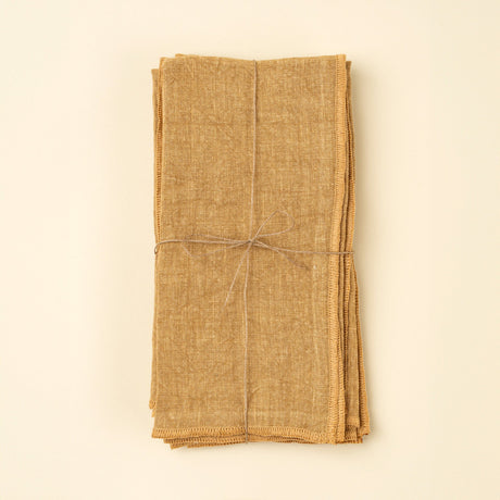 Stonewashed Linen Napkins S/4, Clay, Set of 4 from Mercana - Luna Furniture