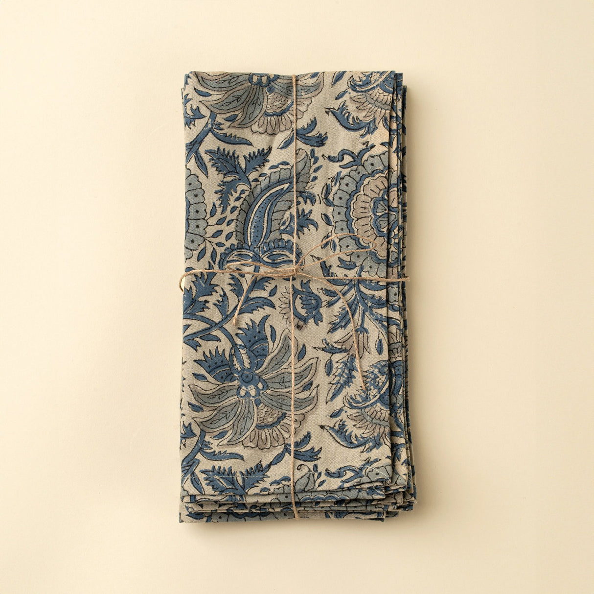 Capri Block Print Napkins S/4, Set of 4 from Mercana - Luna Furniture