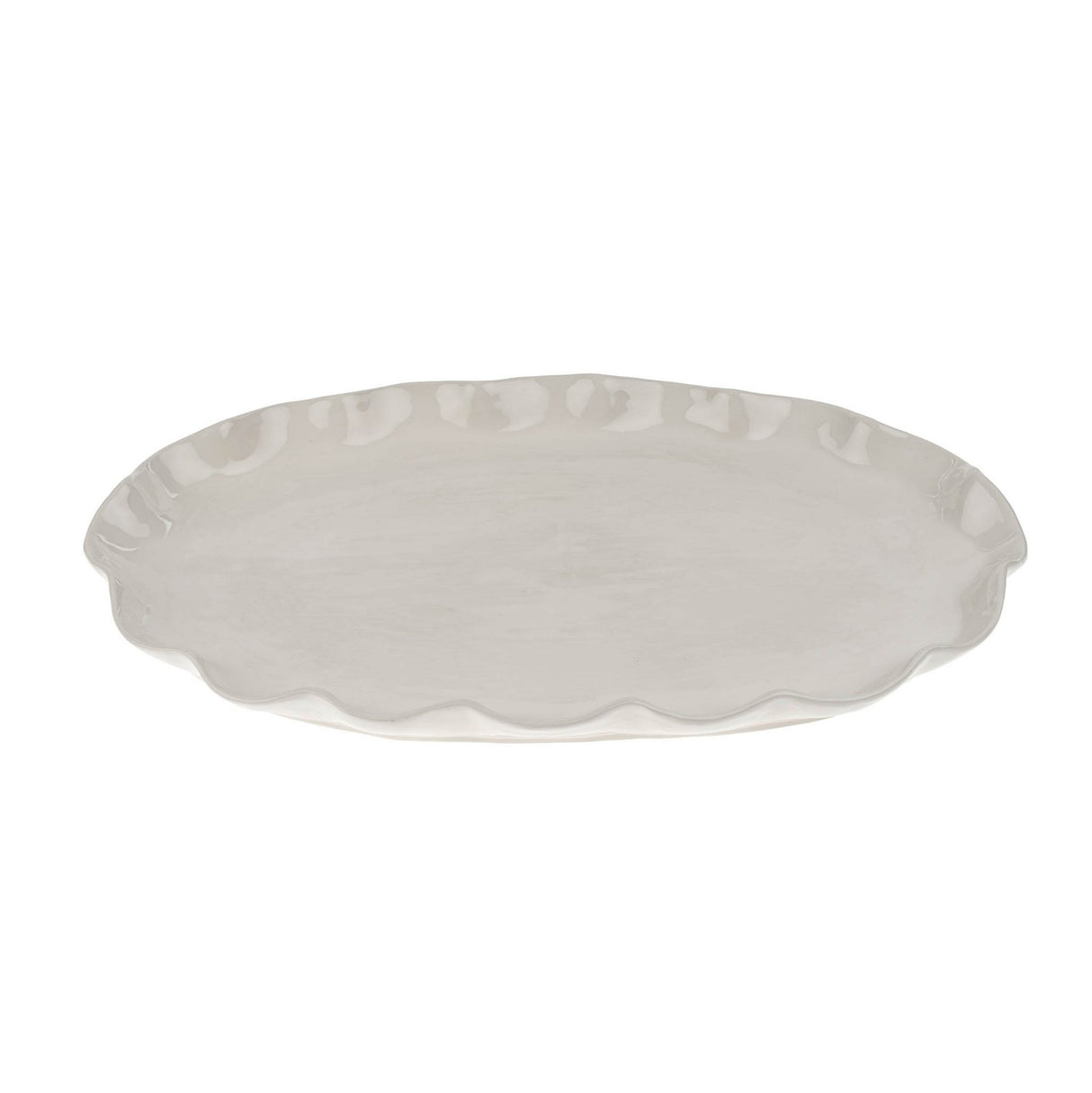 Calypso Scalloped Platter L, Set of 2 from Mercana - Luna Furniture