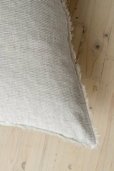 24x24 Lina Linen Pillow Grey Cover, Set of 2 from Mercana - Luna Furniture