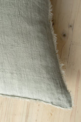 24x24 Lina Linen Pillow Flint Grey Cover, Set of 2 from Mercana - Luna Furniture
