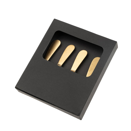 Maple Wood Spreaders S/4, Tumbled Gold, Set of 4 from Mercana - Luna Furniture