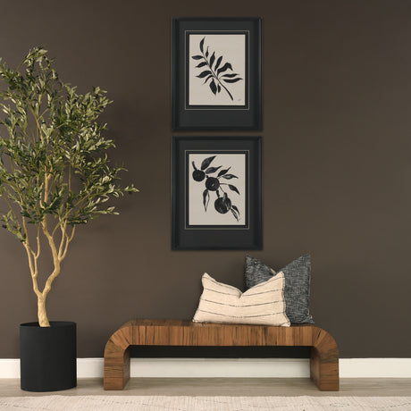 Orange Tree by Cristina Bartl Villa Hand-Embellished Textured Framed Artwork Matted under Glass from Mercana - Luna Furniture