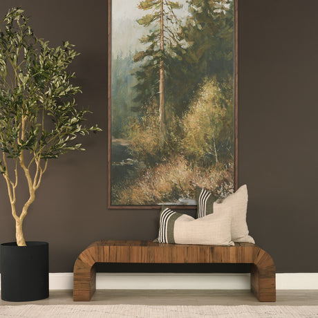 Hunter 14x26 Lumbar Oatmeal w/ Green Stripe Decorative Pillow Cover from Mercana - Luna Furniture