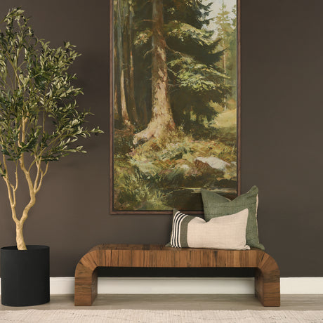Hunter 14x26 Lumbar Oatmeal w/ Green Stripe Decorative Pillow Cover from Mercana - Luna Furniture