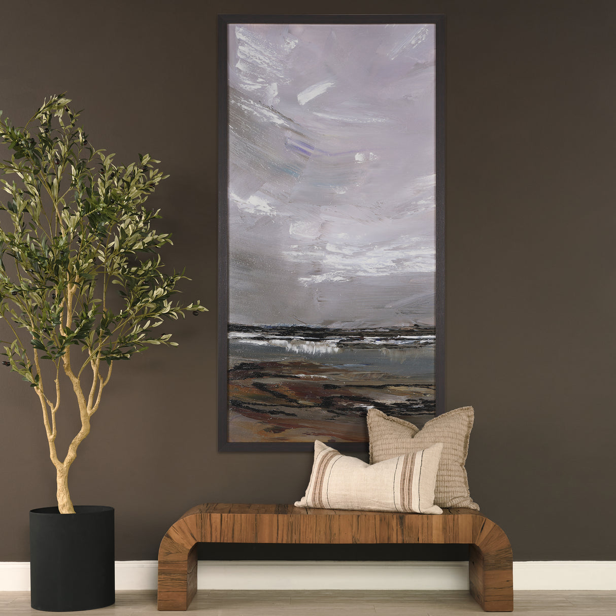 Grey Day I by Mercana Studio a Hand Embellished Textured Framed Canvas from Mercana - Luna Furniture