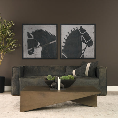 Cooper 20x20 Square Black w/ Cream Stripe Decorative Pillow Cover from Mercana - Luna Furniture