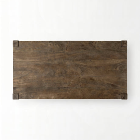 Emeril Brown Solid Wood Two-Tier Smooth Counter Top Kitchen Island from Mercana - Luna Furniture
