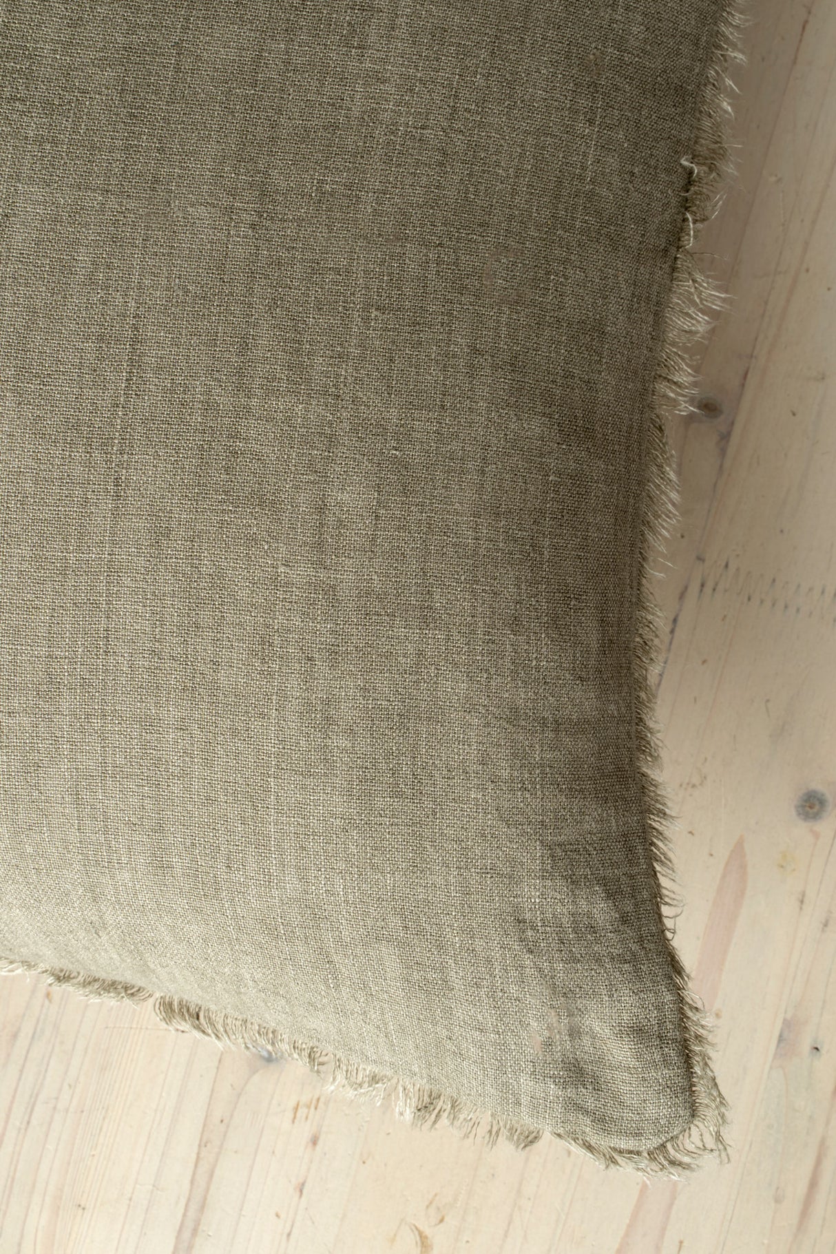 Lina 24x24 Linen Pillow Mink Cover w/Filler, Set of 2 from Mercana - Luna Furniture