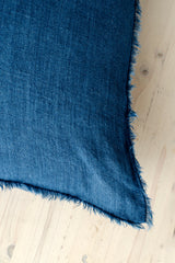 Lina 24x24 Linen Pillow Cobalt Cover w/Filler, Set of 2 from Mercana - Luna Furniture