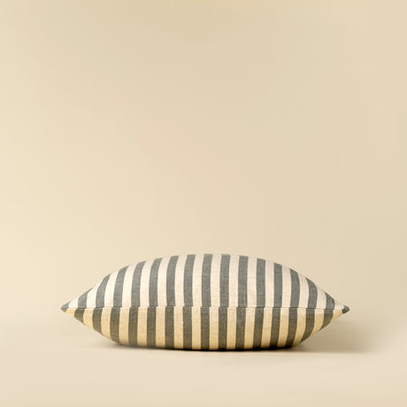Narrow Stripe 20x20 Pillow Slate Grey Cover w/Fill, Set of 2 from Mercana - Luna Furniture