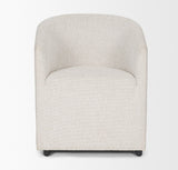 Sondra Cream Performance Fabric Upholstered Club Dining Chair from Mercana - Luna Furniture