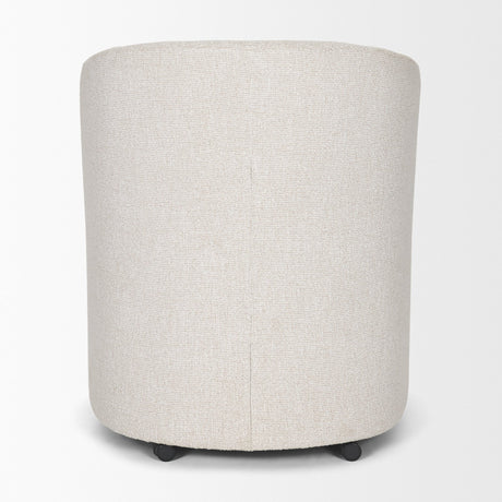 Sondra Cream Performance Fabric Upholstered Club Dining Chair from Mercana - Luna Furniture