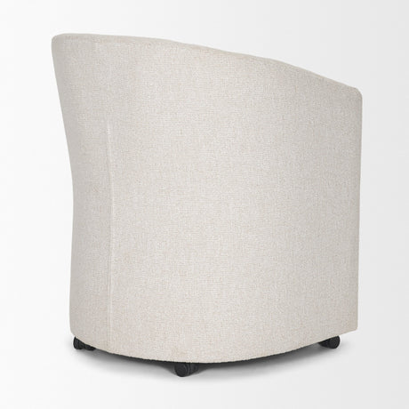 Sondra Cream Performance Fabric Upholstered Club Dining Chair from Mercana - Luna Furniture
