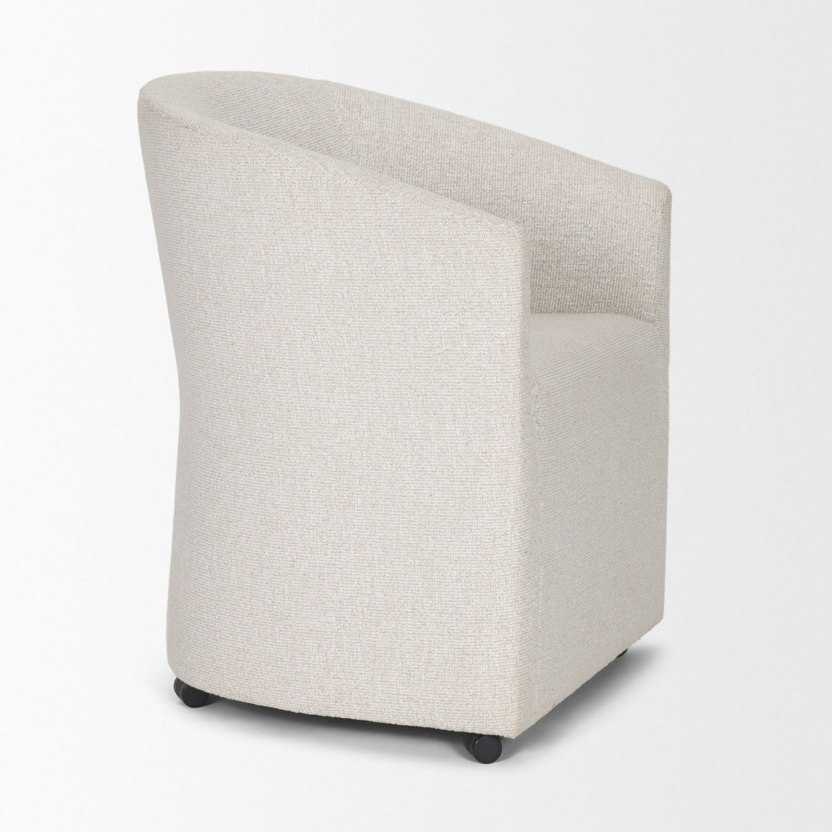 Sondra Cream Performance Fabric Upholstered Club Dining Chair from Mercana - Luna Furniture