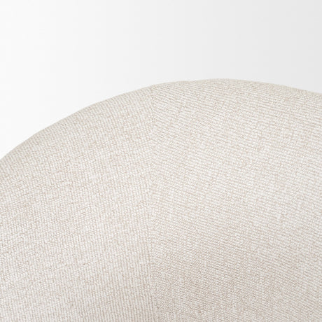 Sondra Cream Performance Fabric Upholstered Club Dining Chair from Mercana - Luna Furniture