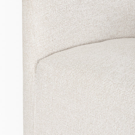 Sondra Cream Performance Fabric Upholstered Club Dining Chair from Mercana - Luna Furniture