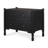 Phil Black Wood 2 Drawer Accent Cabinet from Mercana - Luna Furniture